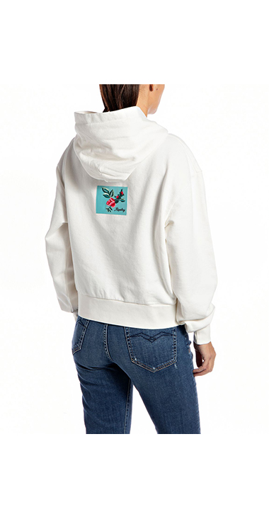 Rose Label Pack オーガニックコットンフリースパーカー 詳細画像